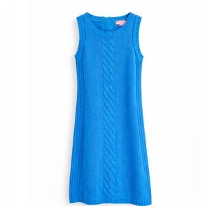Lilly Pulitzer Blue Cable Knit Mini Dress